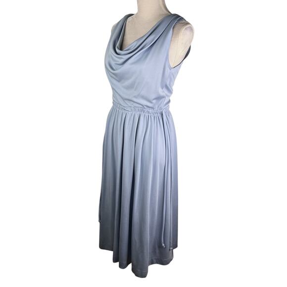 Alison Ayres Vintage Dress 10 Sleeveless Midi USA 60s70s - Picture 4 of 14